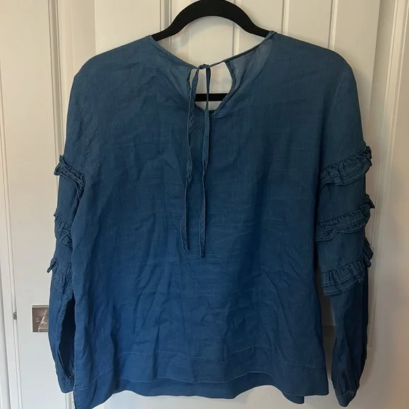 J Crew ruffle blouse - Picture 2 of 3